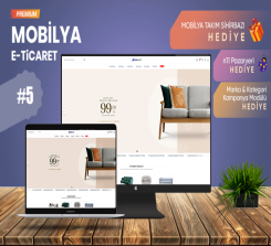 Mobilya Satış E-Ticaret Konsepti V5