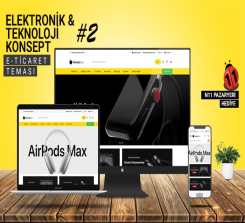 Teknoloji & Elektronik Satış E-Ticaret Konsepti V2