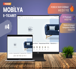 Mobilya Satış E-Ticaret Konsepti V4