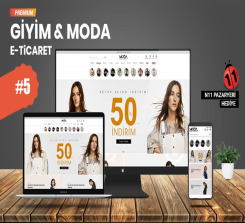 Giyim & Moda E-Ticaret Konsepti V5