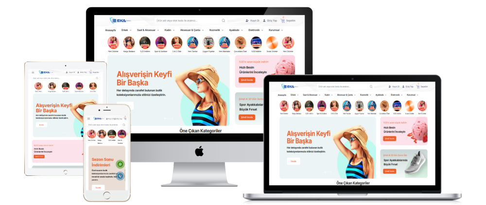 Bayi Modüllü E-Ticaret Yazılımı & Sanal Pos & Sms & Fatura Entegrasyonlu