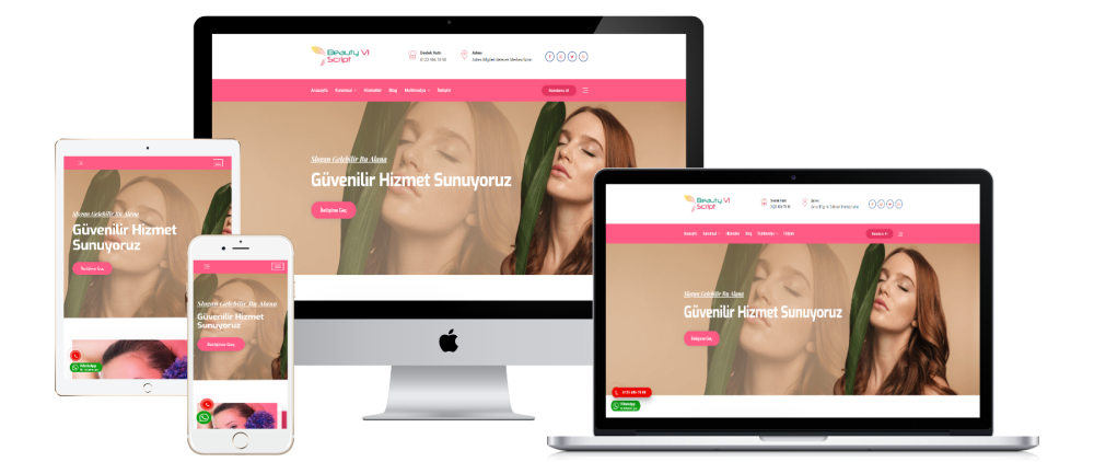 Beauty Salon Website Software