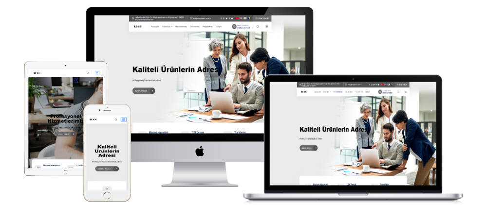 Kurumsal Firma Yazılımı & Mobil Uyumlu & Çoklu Tema & Sınırsız Dil