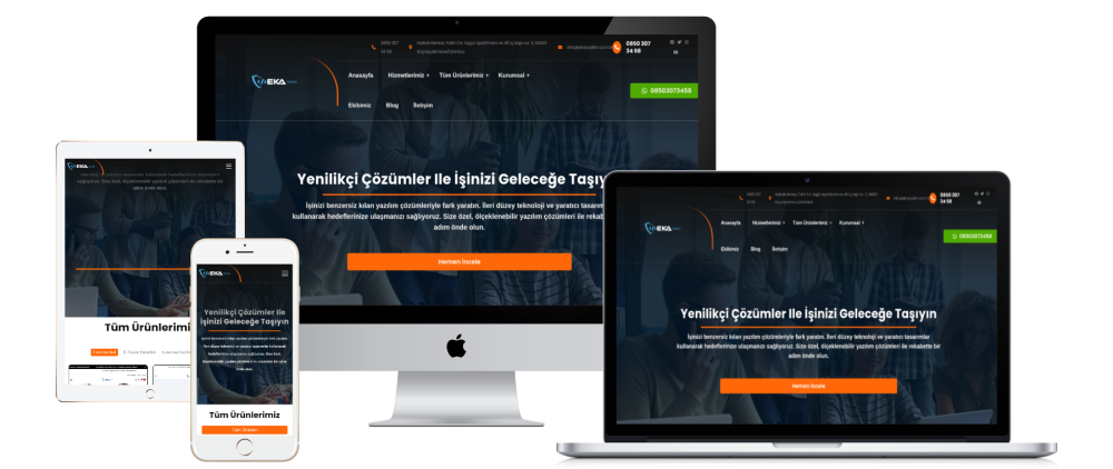 Eka Dijital Web Ajans Yazılım V1 & Kredi Kart ile Ödeme & Seo Uyumlu