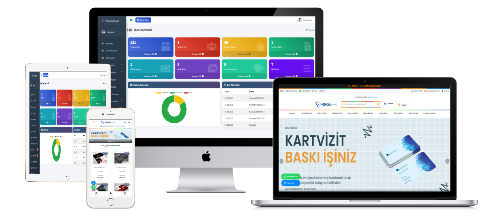 Professional Printing Website Software | NetGSM & Google Login | SEO Optimized | PayT...